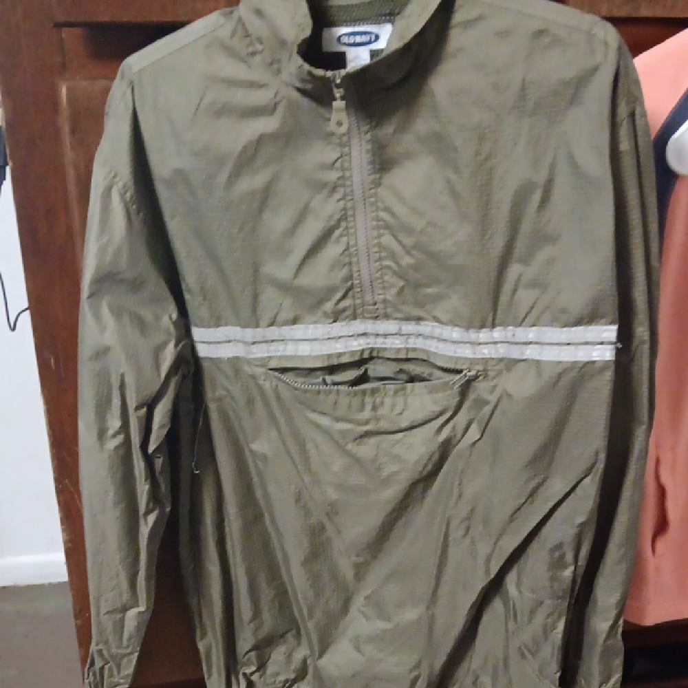 Old Navy Khaki Windbreaker Jacket Ladies Large